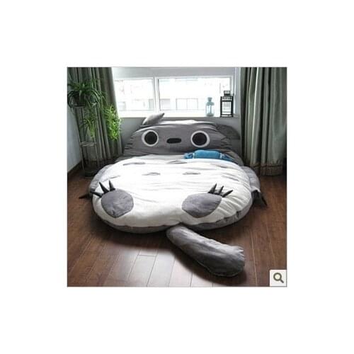 Totoro Lazy Sofa Bed Mattress Cartoon Tatami Personality Foldable Sofa Sleeping Bag Bedroom Single Double Floor
