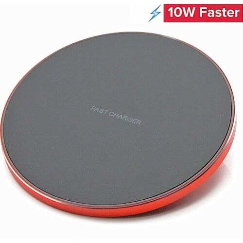 10W LED Qi Wireless Charger for iPhone X/XS Max XR 8 Plus USB Wireless Charger for Samsung S8 S9 S7 Wireless Charging pad charge