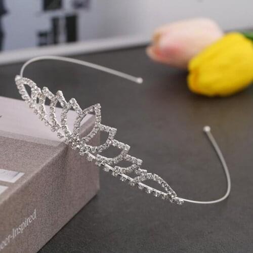 New Fashion Princess Crystal Tiaras And Crowns Headband Women Girls Bridal Prom Crown Wedding Party Accessiories Hair Jewelry