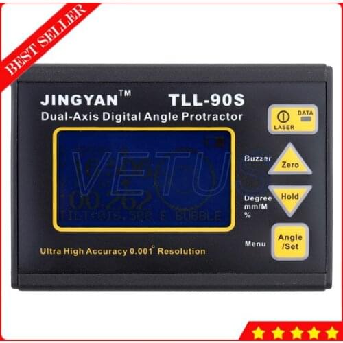 TLL-90S High Precision Digital Laser Angle Meter with LCD Display
