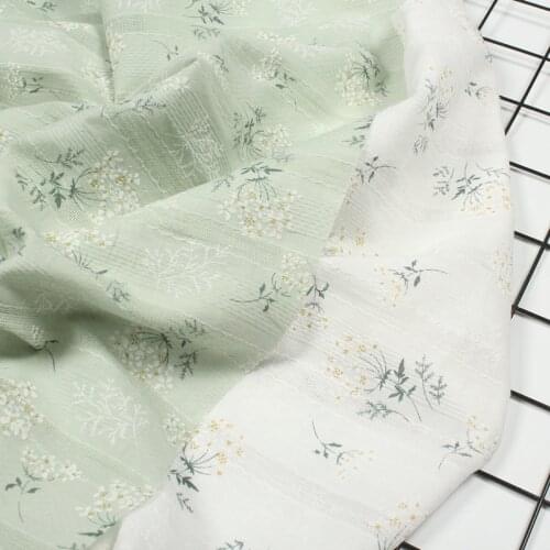 50*140cm DIY Japanese And Korean Style embroidery, Printed Jacquard fabric, floral, cotton, clothing, cloth, Home Cotton