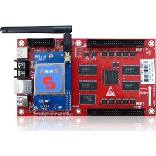 XIXUN Led RGB color M31+WiFi (W10) LED sign control 320x256 real 256x256 virtual