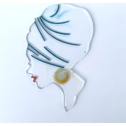 Female Head Shaped Coaster Epoxy Resin Mold Cup Mat Mug Pad Silicone Mould DIY Crafts Jewelry Home Decortaion Casting Tooll