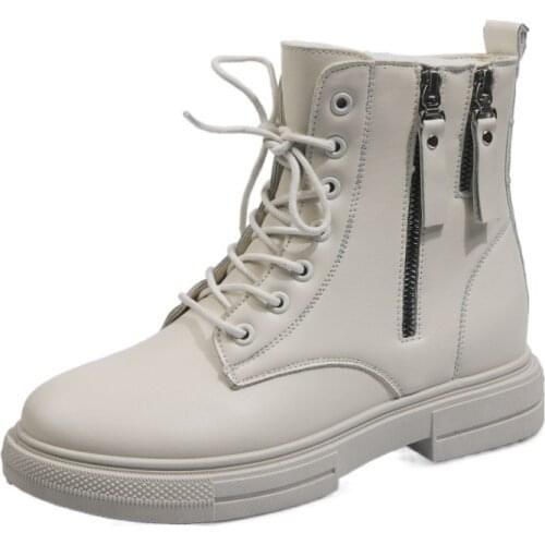 Winter Plus Cashmere Warm Short Boots Women Anti-slip and Wear-resistant Ankle Boots Womens Fashion Side Zipper Female