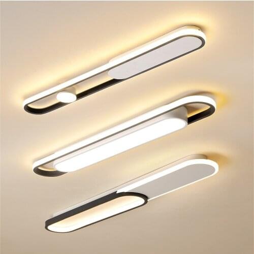 3CCT New Long Strip Led Ceiling Light 3 Colors Changeable Corridor Aisle Lights Balcony Cloakroom Lamp