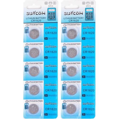 10 Pcs/lot CR1620 Coin Batteries For Toy Calculator Remote Control Replace 3 V Lithium Button Cell Watch Change Battery