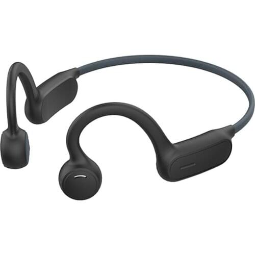 Bone Conduction Headphone Bluetooth Open Ear Wireless Headset Sweatproof Running Waterproof Earphone for Sports Driving Cycling