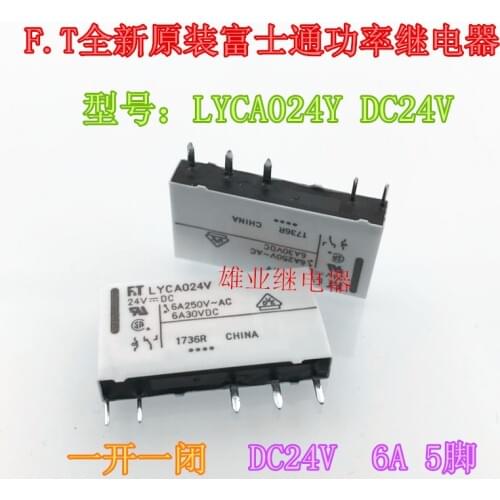 F.TLYCA024V-24VDC 5PIN 6A 24VDC