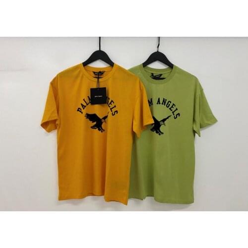 Palm Angels 22SS Letter Logo Men Women Lovers Letter Eagle Style Fashion Casual Cotton Short sleeve T shirt boyfriend gift