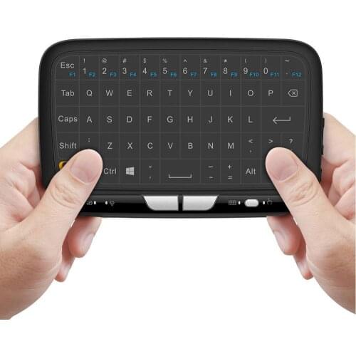 H18 2.4Ghz Wireless Mini Keyboard USB Full Screen Large Touchpad Air Mouse For Windows & Android System Game Keyboards Hot sale