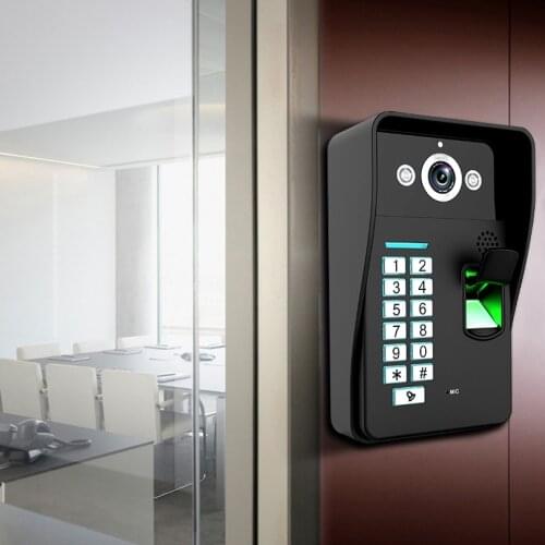 HD 720P video door phone Wireless WIFI RFID Password Fingerprint video doorbell Intercom IP Camera support iOS Android Phone PC