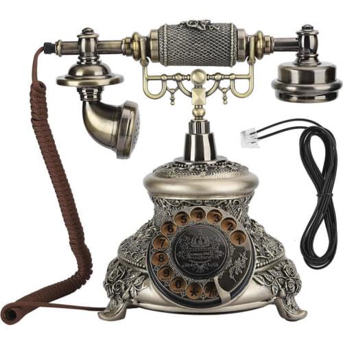 MS-5700D Resin Classical Vintage Turntable Dial Antique Rotation European Telephone VintageTelephone Turntable telefono fijo