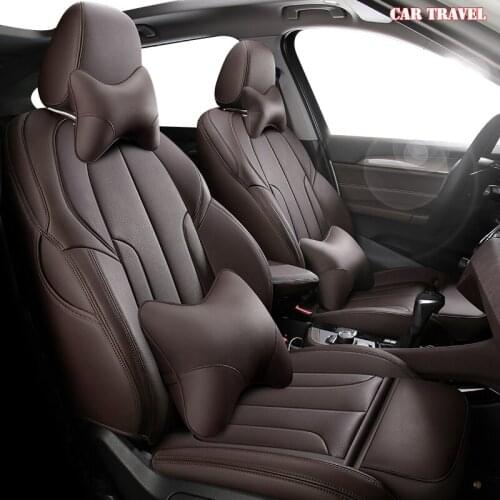 CARTRAVEL Custom Leather car seat cover For Volkswagen Passat Beetle Tuareg Tiguan Phaeton VW R36 Eos MAGOTAN Scirocco car seats