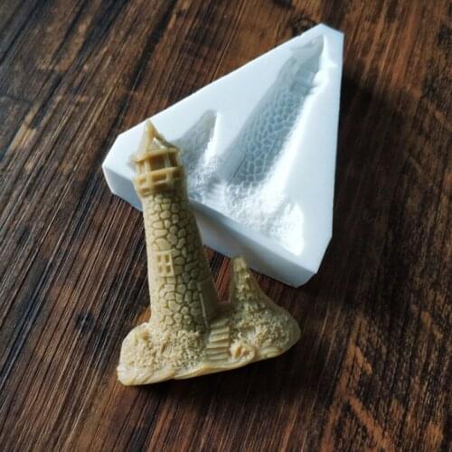 Lighthouse Castle Silicone Mold Fondant Mould Cake Decorating Tools Chocolate, Gumpaste, Sugarcraft, Kitchen Accessories