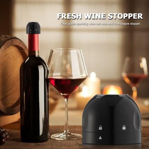 Practical Sealed Wine Stopper Champagne Bottle Vacuum Red Wine Cap Beer Stopper Reception Tools for Kitchen Party Bars