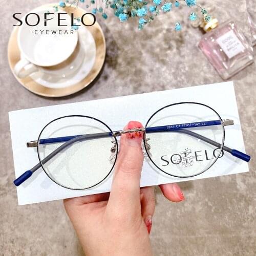 Retro Anti Blue Light Blocking Glasses Women Round Gaming Computer Eyeglasses Female Vintage UV Radiation Protection Eyewear