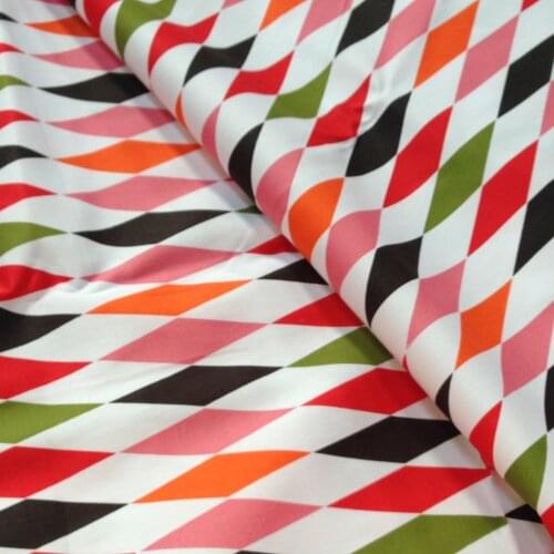 Diamond Lattice Series Cotton Fabric Patchwork Tissue Brocade Fabric Other Fabric Plain Printed 100% Cotton Woven Customized