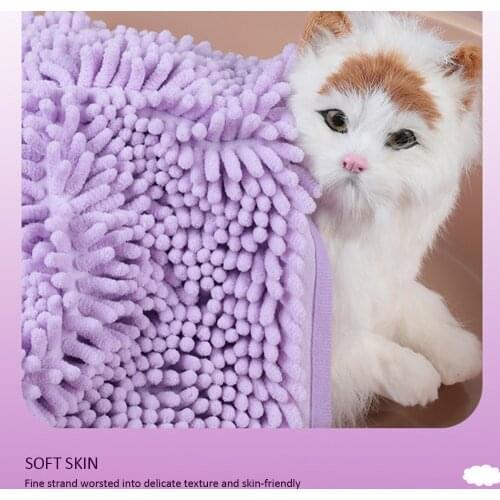 Pet Dog Cat Grooming Drying Towel Absorbent Bath Shower Cleaning Super Tool new