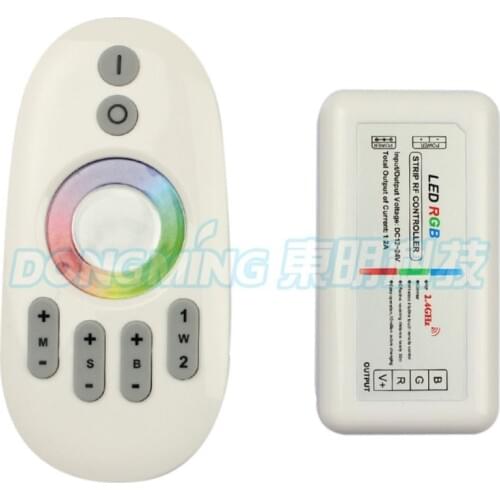 2.4G led controller rgb Touch pannel 12-24v dc wireless controller Finger touch ring Remote led control 288Watt for RGB Strip