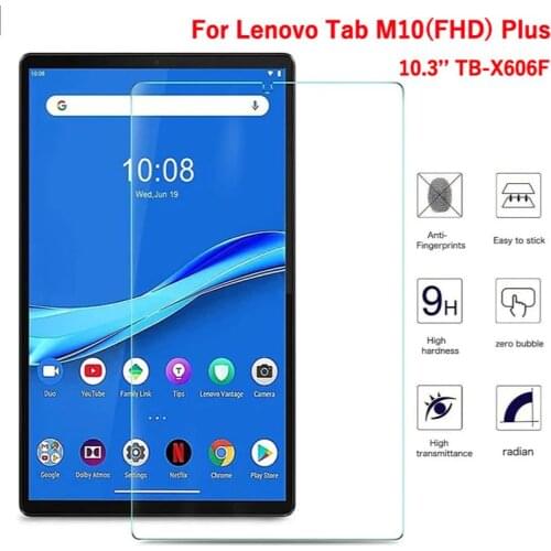 Tempered Glass For Lenovo Tab M10 FHD Plus 10.3'' TB-X606F Tablet Screen Protector For M10 Plus 10.3'' Premium 9H Glass Film