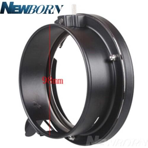 Godox Universal mini 98mm flash Mounts To Bowens Mount Ring Adapters Studio Strobe Godox 160W 250W 300W