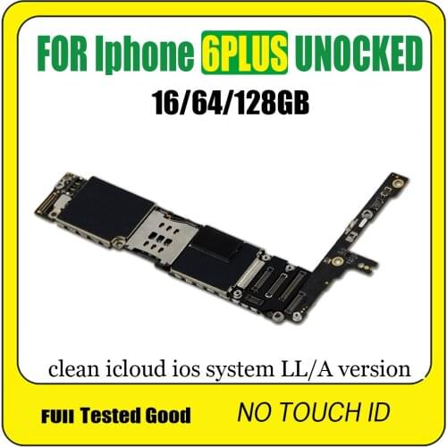 Factory unlocked for iphone 6 Plus 5.5inch Motherboard with Touch ID,Original for iphone 6Plus Logic board with Free iCloud