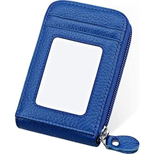 Korean Womens Short Card Case Oil Leather Organ Card Case Vertical Version Practical And Beautiful Ladies Clutch
