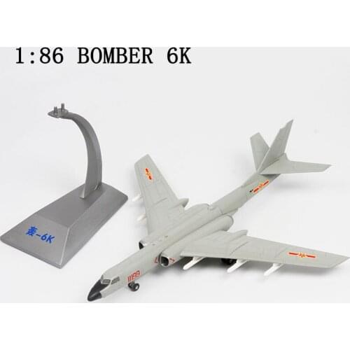 1/86 Scale H-6k Bomber Hong 6k Aircraft Airplane Models Toys Display Show Collection Gift Military Plane Souvenir Fighter Model