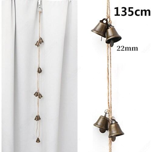 1Pcs Christmas Bell Pendant Metal Horn Bell Pet Pendant Creative Decoration Iron Bell Wind Chime Holiday Party Decorations