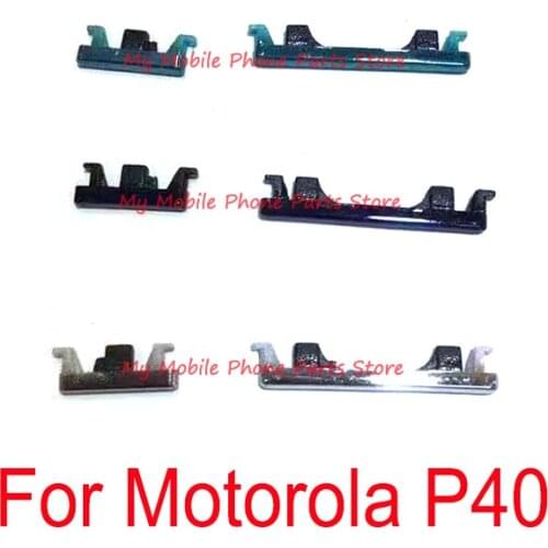 10 Sets Power And Volume Buttons For Motorola Moto P40 Power Volume Side Key Ring Silsent Switch Control Button Spare Parts