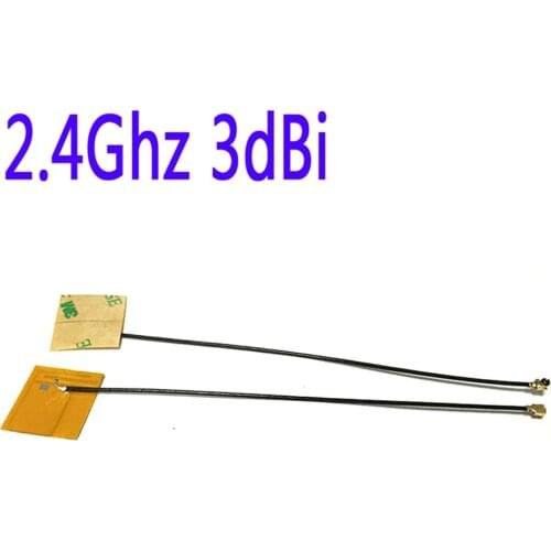 2PCS 2.4Ghz 3dbi wifi internal antenna yellow film FPC soft aerial IPEX #2 wifi antenna for laptop