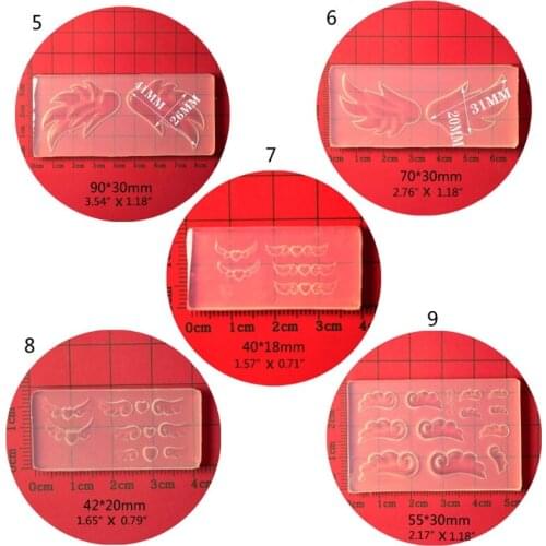 3D Angel Wing Mold Nails Art Carving Mold for DIY Nail Art Decorations