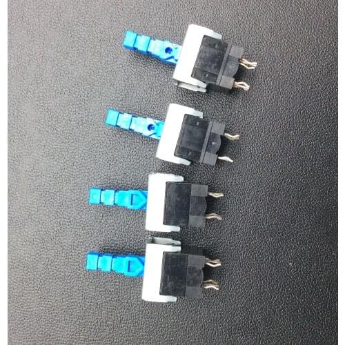 4pcs self-locking switch, double row 6-pin button, key with lock, power switch