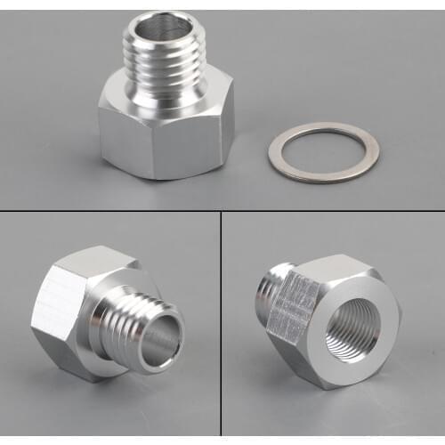 Areyourshop M12X1.5Mm To 1/8 Npt Ls Engine Oil Pressure Sensor Adapter Stainless Steel Car Accessoriess Parts