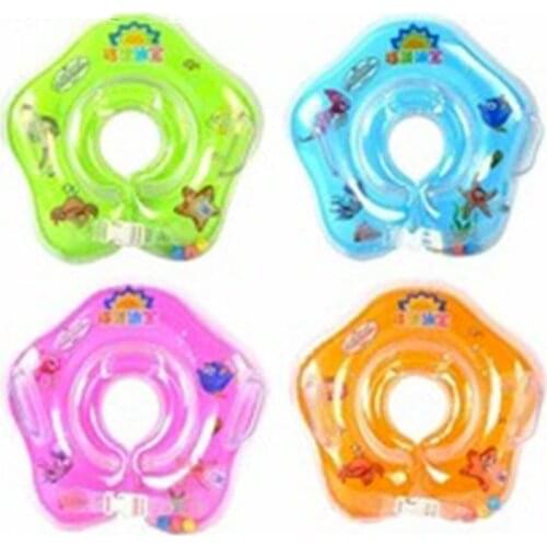 Swimming Baby Accessories Neck Ring Tube Safety Infant Float Circle for Bathing Inflatable Water Newborn baby swimming collar