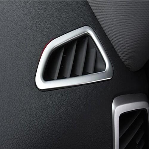 For Hyundai Tucson 2016 2017 2018 Chrome Front Dashboard Air Vent Outlet Cover Bezel Frame Garnish Molding Surround Car Styling