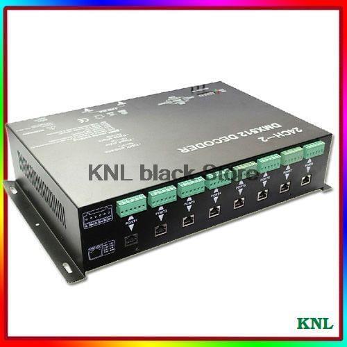 DMX512 Decoder Led Controller RGB 12-24V DC 24 Channel 350mA/700mA/CH Led Dimmer For Project DMX Signal Indicator Flash Function
