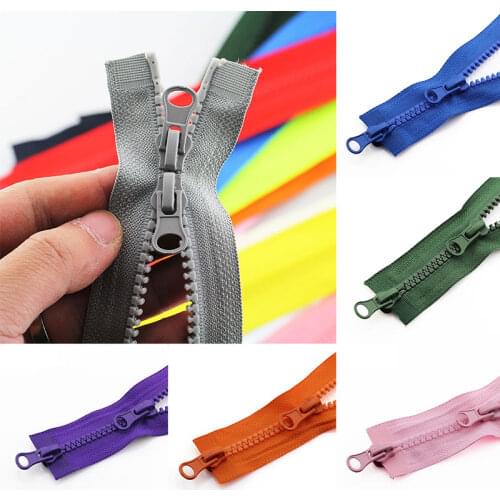 5# 80/90cm Two-Way Double Open Auto Lock Zipper For Down Jacket Coat DIY Sewing Zipper Decoration Accessories