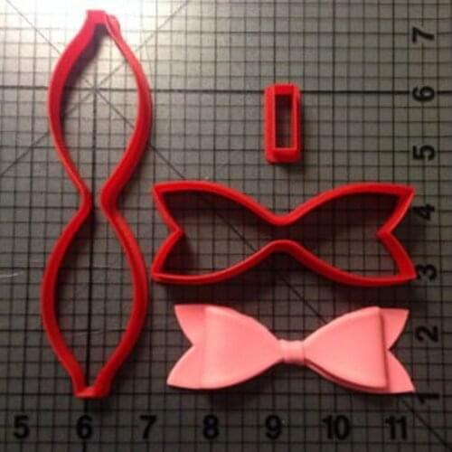 Bow knot biscuit mold baking tool Flip sugar mold cookie seal jelly candy PLA3D printing custom