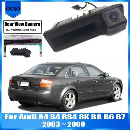 HD rear view camera For Audi A4 S4 RS4 8K B8 B6 B7 2003 ~ 2009 Night Vision Waterproof | Backup Parking Reversing Camera