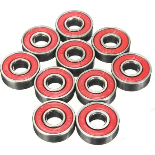 Mayitr 10x 608zz Rolling Skateboard Longboard Wheel Skate Bearings Roller ABEC-7 Set