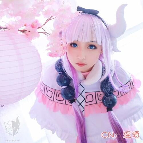 Cosplay Costume Anime Miss Kobayashi is Dragon Maid Kanna Kamui Dresses Christmas Halloween Free shipping CG168