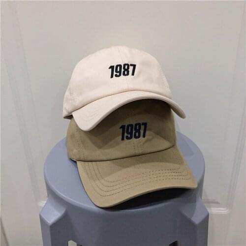 Summer 1987 Embroidery Women Baseball Cap Fashion Men Sun Hats Outdoor Snapback Girls Hat
