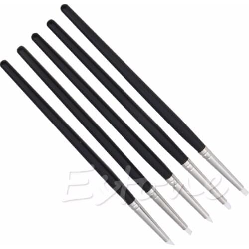 New 5Pcs Flexible Silicone Rubber Shapers Clay Sculpting Fimo Modelling Hobby Tool H02