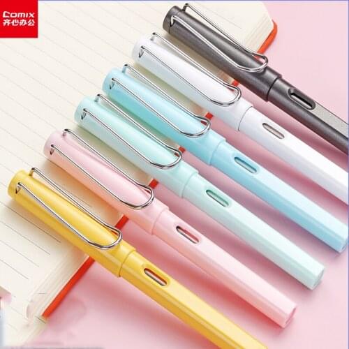 New Fountain Pen Candy Color EF Fountain Pen With Pen Clip For Business Office school supplies Writing Stationery Pens