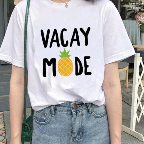 Cute Fruit Party Printing Cartoon T-shirt Clothe Hot Summer Girls 2021 Harajuku Kawaii graphic t shirts