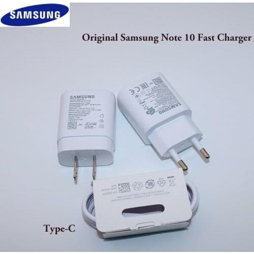Samsung Note 10 25W super fast charger EU Travel Usb PD PSS Fast Charge Adapter EP-TA800 For Galaxy Note 10 S10 S9 plus mi9 k20