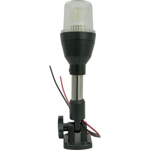 Marine Boat LED Navigation Light Stern Lamp Anchor Pole Light Adjustable Base 9-1/2"