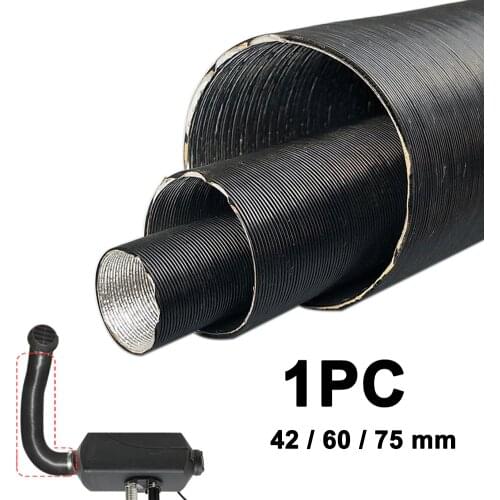 42 60 75 mm Aluminium Foil Pipe Turbo Air Duct Car Heater Accessories Aluminum Exhaust Fan Alum Hose Pipe Intake Outlet Tube