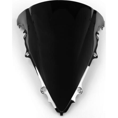 ZXMT Windshield WindScreen Windproof Smoke For YZF R6 2003 - 2005 R6S 2006 - 2009 Black 03 05 06 09 Dark Clear Tinted